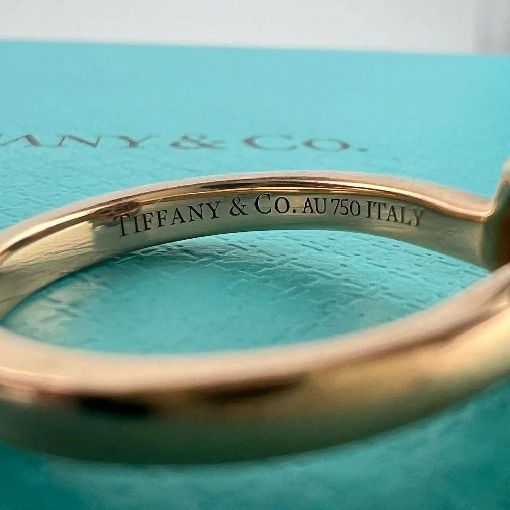 Tiffany & Co. Spinel Sugar Stack Ring 18k Rose Gold Size 4.75 🖤